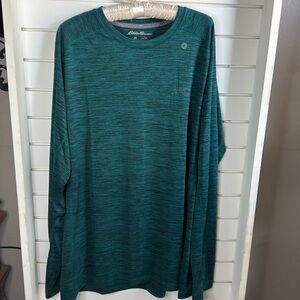Eddie Bauer Men's Teal Long Sleeve Shirt
